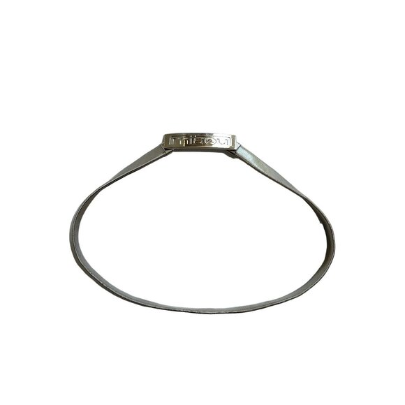 Miaou Logo Waist Belt in Silver